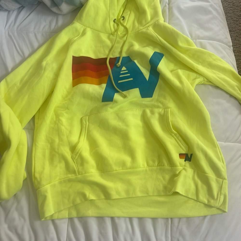 Aviator nation neon green/yellow sweatshirt